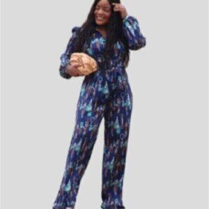 Miss Avenue Elegant Satin Jumpsuit